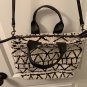 Universal Thread Black & Off White Shoulder Bag Cross Body Bag Purse Handbag