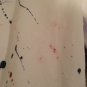 Chrome Edge 24 Men's Paint Splatter Jean Shorts White Choose Your Size