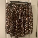 Who What Wear Leopard Print Women's Skirt Lined Attached Belt Size XXL Who What Wear Leopard Print Women's Skirt Lined Attached Belt Size XXL