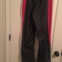 Danskin Now Women's Gray & Pink Athletic Windbreaker Track Pants Pockets Size L