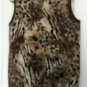 Click Women's Leopard Print Full Zip Vest Jacket Size 8