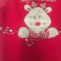 1 Pc Dressed To Drool Baby's First Christmas Red Footed Pajamas Size 9 Months