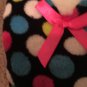 1 Pair Aviva Women&acirc;��s Polka Dot Sherpa Lined Slipper Socks One Size