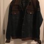 Vintage Storm Indutry Men's Button Down Brown Corduroy Blue Jean Jacket Size XL