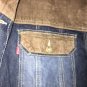 Vintage Storm Indutry Men's Button Down Brown Corduroy Blue Jean Jacket Size XL