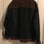 Vintage Storm Indutry Men's Button Down Brown Corduroy Blue Jean Jacket Size XL