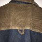 Vintage Storm Indutry Men's Button Down Brown Corduroy Blue Jean Jacket Size XL
