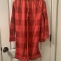 2pc Target Boys Red Plaid Check Pajama Pant Set Outfit Size 12