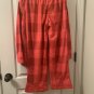 2pc Target Boys Red Plaid Check Pajama Pant Set Outfit Size 12