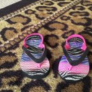 Op Little Girls Flip Flops Sandals Shoes Size 5-6 Pink Black Op Little Girls Flip Flops Sandals Shoes Size 5-6 Pink Black
