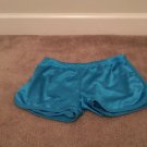 1pc Vintage EXIST Girls Mesh Mini Shorts MYRTLE BEACH S.C. Size L Blue