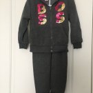 2pc Love Pink Girls Jogging Pant Set Zip Up Hoodie & Pants Size 4 2pc Love Pink Girls Jogging Pant Set Zip Up Hoodie & Pants Size 4