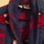 Marvel Spiderman Boys Bath Robe Belted Robe Size 4/5 Blue Red