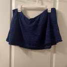 1pc Catalina Women's Swim Skirt Attached Liner Aztec Knit Size 2X (18W-20W) Blue