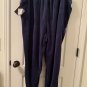 Ava & Viv Women's Plus Blue Velour Jogger Track Pants Elastic Waist Size 2X