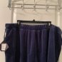 Ava & Viv Women's Plus Blue Velour Jogger Track Pants Elastic Waist Size 2X