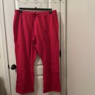 Hanes Women's Open Bottom Leg Fleece Sweatpants Size 3XL 24-26 Deep Red Hanes Women's Open Bottom Leg Fleece Sweatpants Size 3XL 24-26 Deep Red