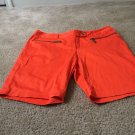 Michael Kors Women's  Bermuda Shorts Zip Pockets Size 6 Orange