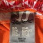 Warrior Mens Orange Red White Basketball Shorts Printed Sides Size XL