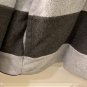 Nautica Pullover Mens Small Gray & Dark Gray Striped Fleece 1/4 Zip