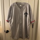 Mens Button Up Short Sleeve Baseball Shirt Top Detroit 35 Size XL (46-48) Gray Mens Button Up Short Sleeve Baseball Shirt Top Detroit 35 Size XL (46-48) Gray