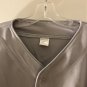 Mens Button Up Short Sleeve Baseball Shirt Top Detroit 35 Size XL (46-48) Gray