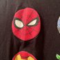 Marvel Superheros Characters Boys Graphic Short Sleeve T-shirt Size XL Black