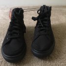 Faded Glory Womens Black Canvas High Top Lace Up Sneakers Shoes Memory Foam Faded Glory Womens Black Canvas High Top Lace Up Sneakers Shoes Memory Foam