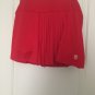 K SWISS Women's Plus Pleated Skort Skirt with Innder Shorts Size XXL Red