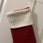 St Nicholas Square Red Cable Knit Monogram Letter U Christmas Stocking 22"