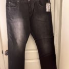 Men's Size 36X36 Zubaz Straight Leg Black Jeans Pockets Dark Wash Men's Size 36X36 Zubaz Straight Leg Black Jeans Pockets Dark Wash