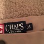 Chaps Flat Front Shorts Pockets Casual Khaki Mens Size 38