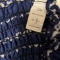 Women's Patterned Halter Mini Sundress Lightweight Size XL Blue & White