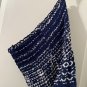 Women's Patterned Halter Mini Sundress Lightweight Size XL Blue & White