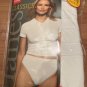 Hanes Classics Women's High Cut Cotton 4-Pair Panties UnderWear Size 8 White