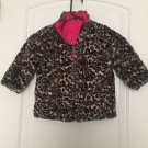 Me Jane Leopard Print Full Zip Coat Jacket Toddler Girls Size 24 Months
