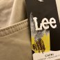 Lee Women's Relaxed Fit Capri Pants Mid Rise w/ Roll-Up Bottom Size 22W M Beige