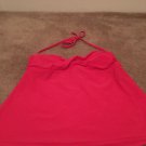 Catalina Women's Swim Tankini Halter Top Tank Tie Neck One Piece Size S 4-6 Pink