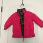 ME JANE Faux Leopard Print fur Girls Reversible Jacket Pink Size 28 Months