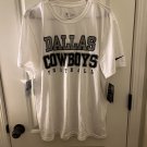 Dallas Cowboys T-Shirt Mens Large White The Nike Tee Dri Fit NFL Football Dallas Cowboys T-Shirt Mens Large White The Nike Tee Dri Fit NFL Football