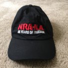 NRA-ILA 40 Years of Freedom Men's Strapback Baseball Cap Hat Black NRA-ILA 40 Years of Freedom Men's Strapback Baseball Cap Hat Black