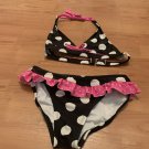 Arizona Jeans 2 Piece Swimsuit Girls Size 10 Polka Dot Bikini Bottom & Top Arizona Jeans 2 Piece Swimsuit Girls Size 10 Polka Dot Bikini Bottom & Top