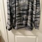 Buffalo David Bitton Womenâs knit Top Ultra Soft Cozy Heather Gray Camo Print L