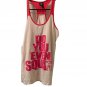 Do You Even Squat? Women's Tank Top Muscle Shirt Size Medium White & Pink