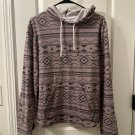 On The Byas Adult Unisex Aztec Pattern Hoodie Lightweight Size M Multi-Color On The Byas Adult Unisex Aztec Pattern Hoodie Lightweight Size M Multi-Color