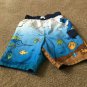 Op Toddler Boys Fish Print Swim Shorts Bottom with Brief Liner Size 4T