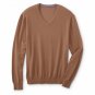 Simply Styled Men's V-Neck Sweater Camel - XL