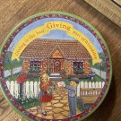 Giving is the Best Part of Friendship Round Metal Tin with Lid Great American Op
