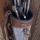 Wilson & Northwestern Golf Bag with 9 Golf Clubs Wood & Metal Putters Sport