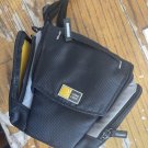 Case Logic Small Camera Case Pouch Zippered Closure Multi Pockets Black & Yellow